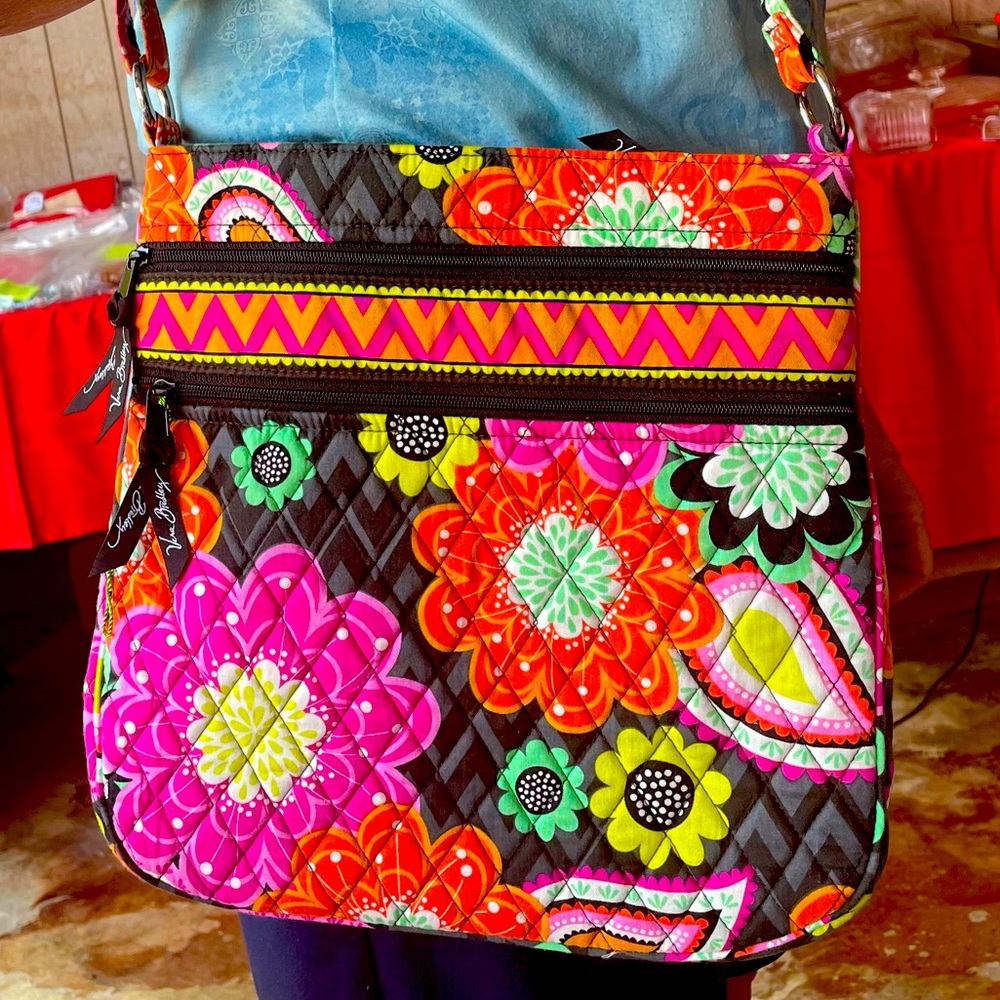 Vera Bradley Ziggie Zinnia Hipster Crossbody Bag